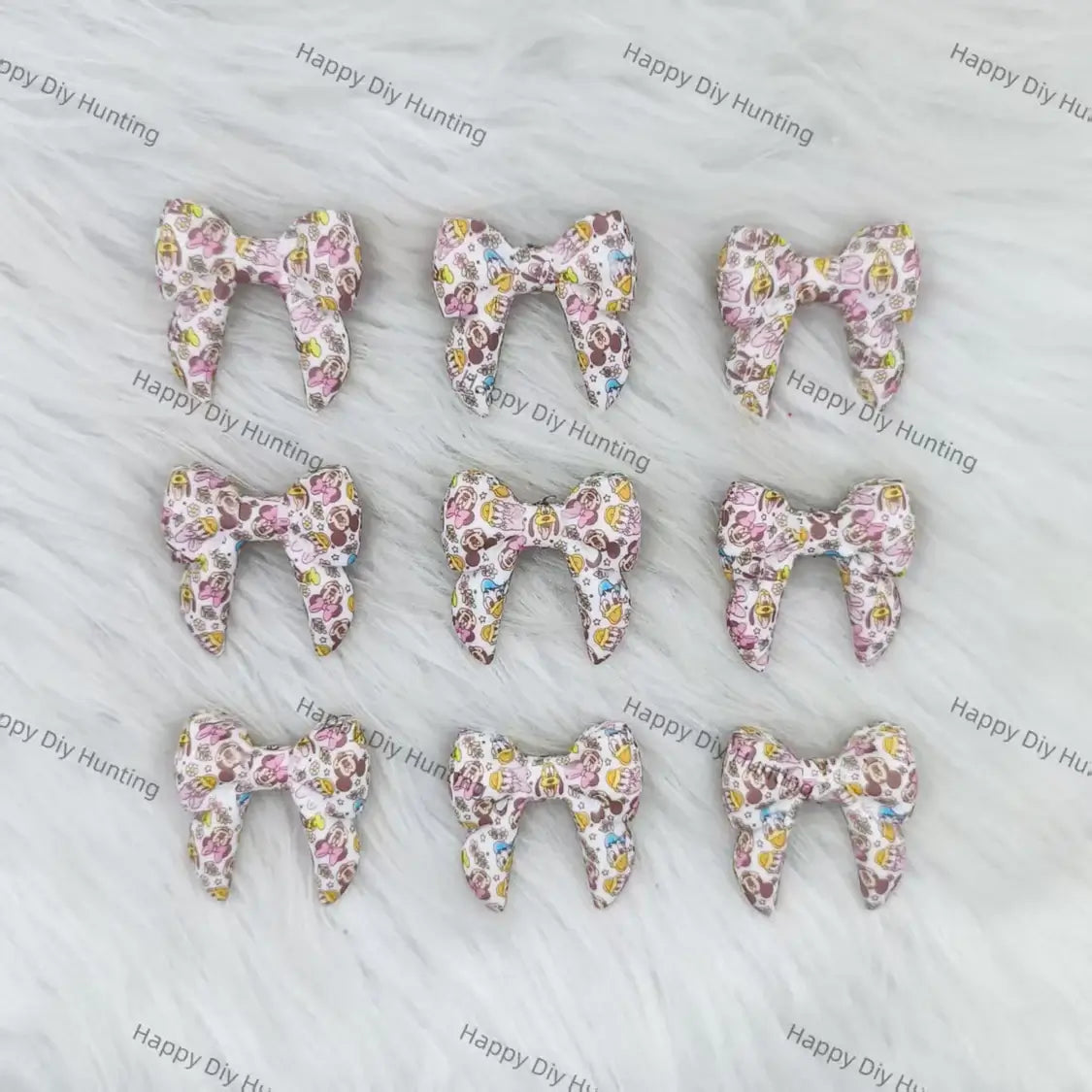 3D Cartoon Mouse-themed Bowknot Silicone Focal Beads Wholesale for Pen DIY