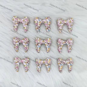 3D Cartoon Mouse-themed Bowknot Silicone Focal Beads Wholesale for Pen DIY