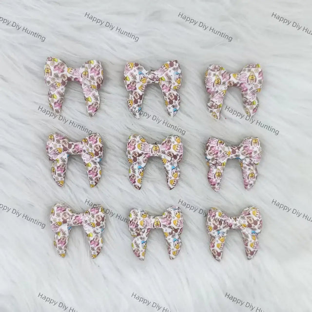 3D Cartoon Mouse-themed Bowknot Silicone Focal Beads Wholesale for Pen DIY