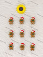 3D Christmas Gingerbread Man Silicone Focal Beads Wholesale, silicone focal beads for pens