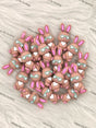 3D Cool Rabbit With Sunglasses Silicone Focal Beads for Animal Beadable Pen