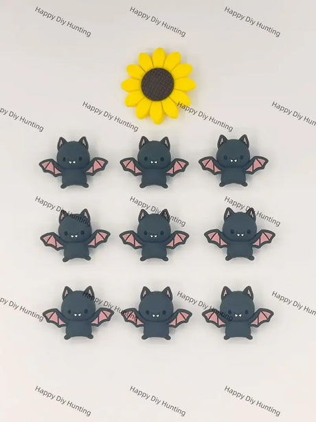 3D Cute Bat Silicone Focal Beads Wholesale for Pen DIY