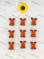 3D Cute Christmas Reindeer Silicone Focal Beads Wholesale, silicone focal beads for pens