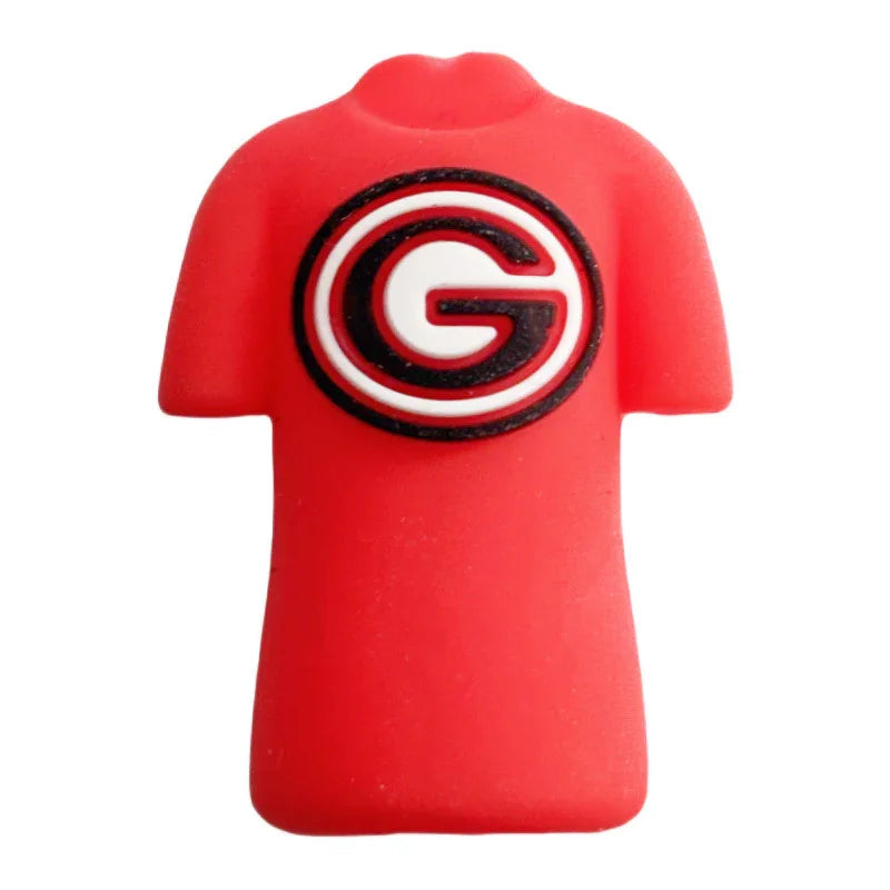 3D_Georgia_Bull Dog Football_Team_Jersey_Silicone_Focal_Beads_5_Pack_for_Beadable_Pens_DIY_Craft_Supplies