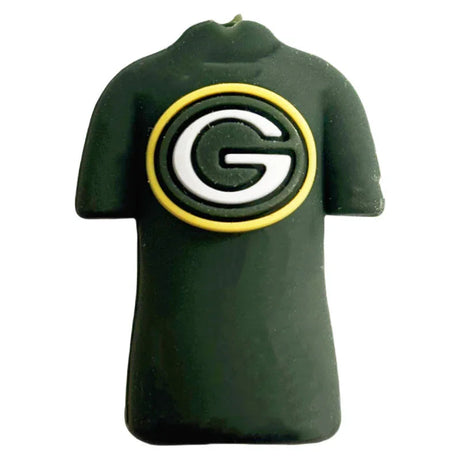 3D Green Bay Football_Team_Jersey_Silicone_Focal_Beads_5_Pack_for_Beadable_Pens_DIY_Craft_Supplies