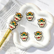 3d green orange horned monster silicone focal beads large hole beads for diy beadable pen handmade craft wholesale
