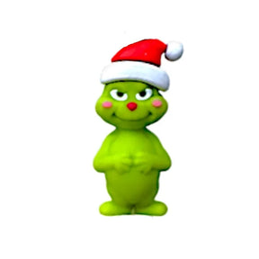 3D Grinch With Christmas Hat Silicone Focal Beads For DIY Beadable Pens
