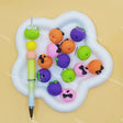 Multi-color 3D pumpkin bow silicone focal beads for custom beaded pen making