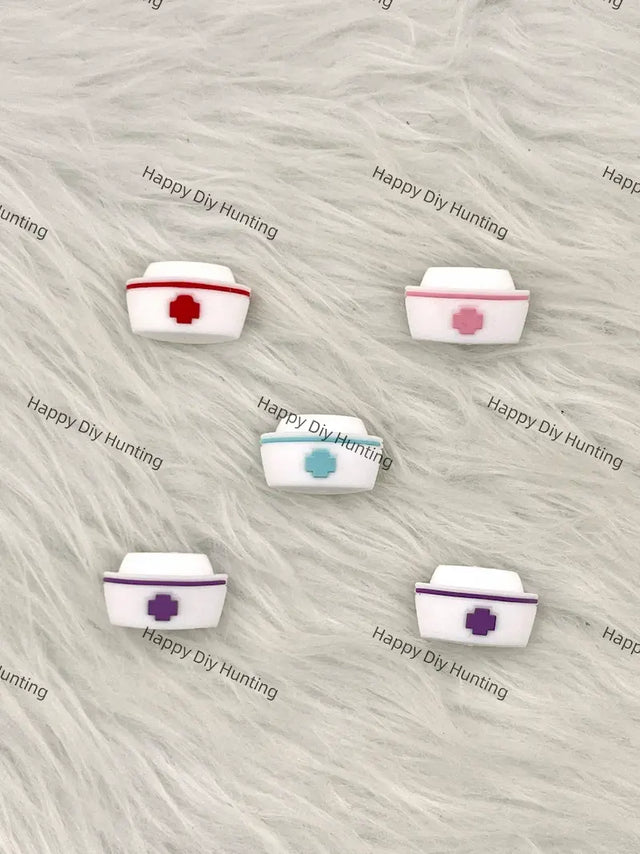 3D Hat Shape Silicone Focal Beads for DIY Beadable Pen Making