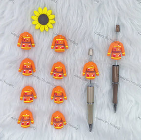 3D Hero Uniform Silicone Focal Beads Wholesale for Pen DIY