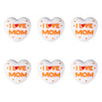 3D I Love Mom Heart Silicone Focal Beads for Mother’s Day Beadable Pen