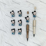 3D Kongfu Boy Mouse Silicone Focal Beads Wholesale, silicone focal beads for pens