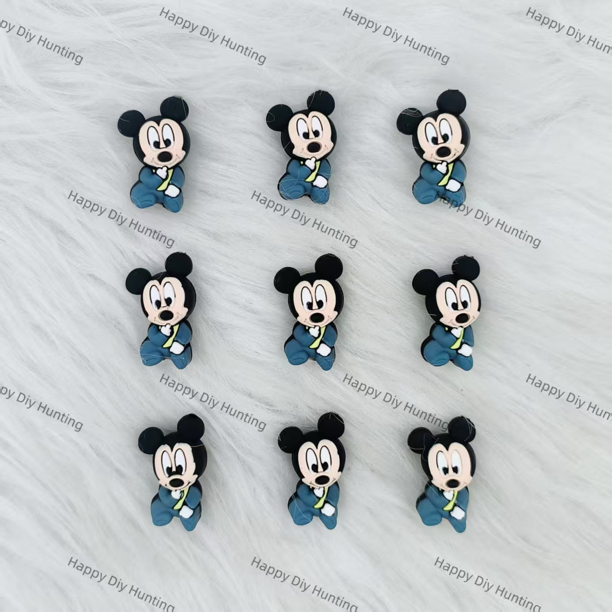 3D Kongfu Boy Mouse Silicone Focal Beads Wholesale, silicone focal beads for pens