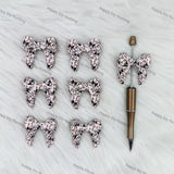 3D Kuromi-themed Bowknot Silicone Focal Beads Wholesale, silicone focal beads for pens