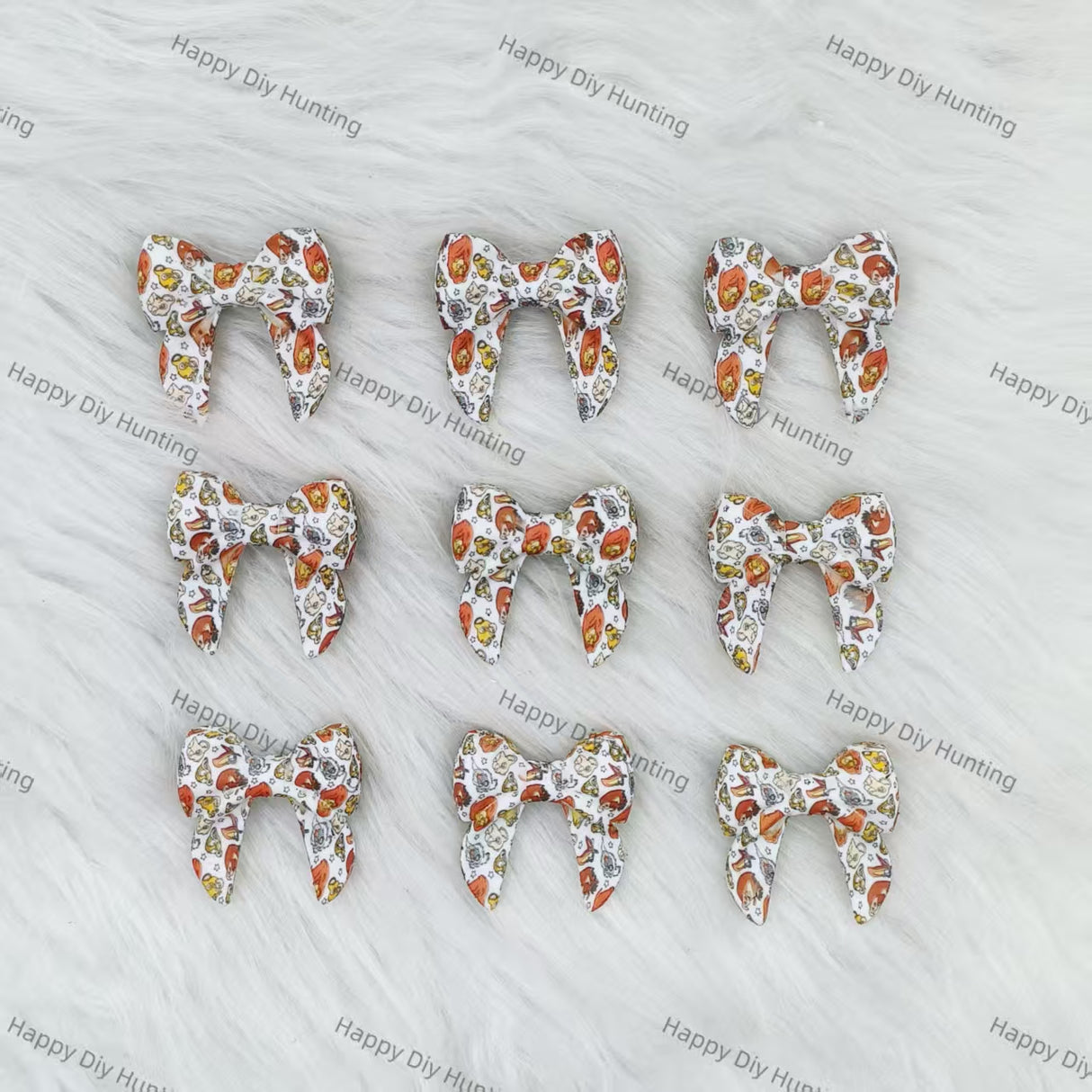 3D Lion King-themed Bowknot Silicone Focal Beads Wholesale, silicone focal beads for pens