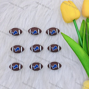 3D Lions Football team Silicone Focal Beads,Wholesale Silicone focal beads for pens