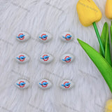 3D Miami Dolphins Football team Silicone Focal Beads,Wholesale Silicone focal beads for pens