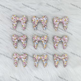 3D Mouse-themed Bowknot Silicone Focal Beads Wholesale, silicone focal beads for pens