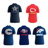 3D NFL Football Team Jersey Silicone Focal Beads 5 Pack for Beadable Pens