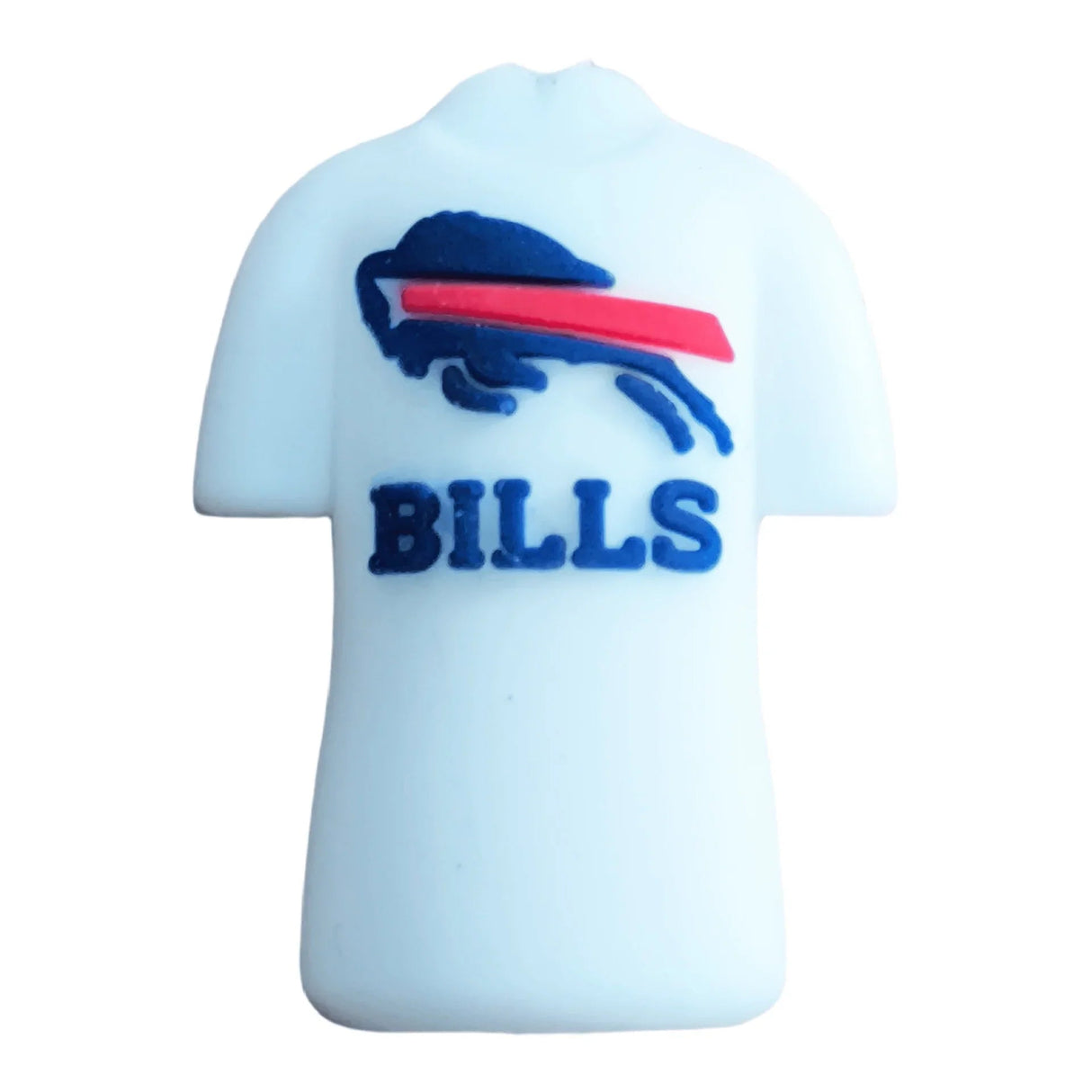 3D NFL Football Team Bills Jersey Silicone Focal Beads 5 Pack for Beadable Pens 