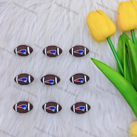 3D New England Football team Silicone Focal Beads,Wholesale Silicone focal beads for pens