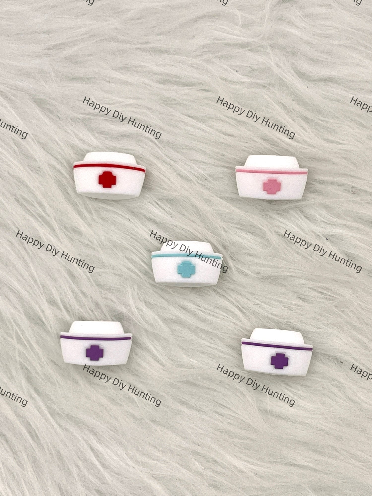 3D Nurse's Hatl Silicone Focal Beads Wholesale