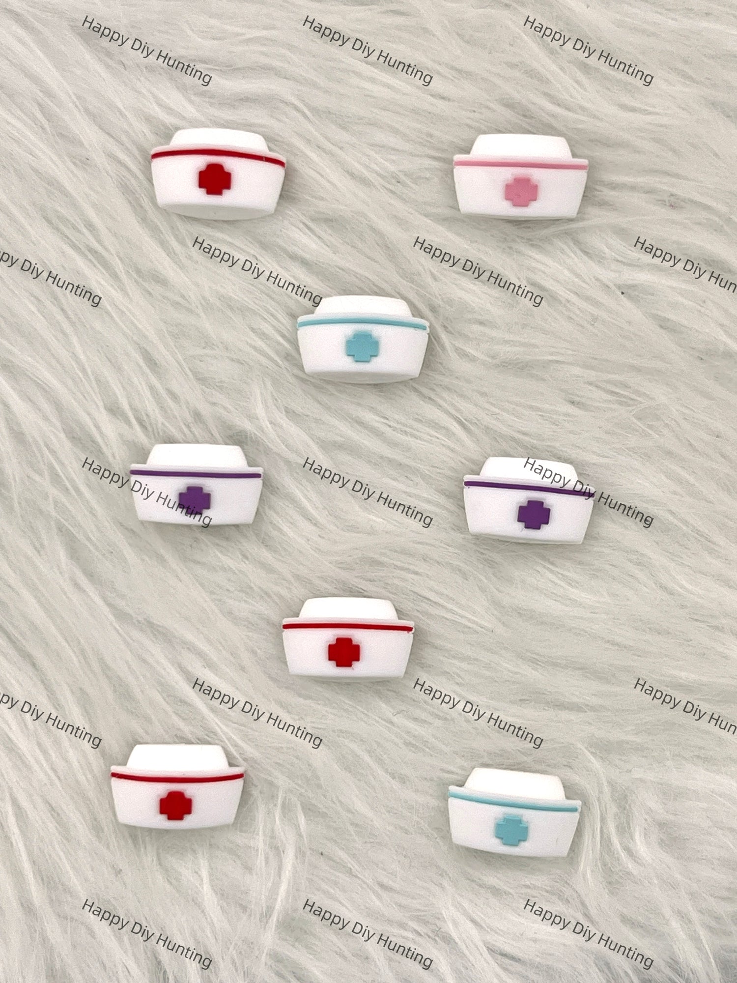 3D Nurse's Hatl Silicone Focal Beads Wholesale