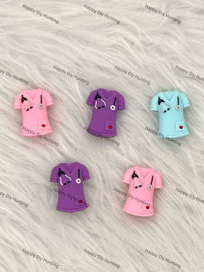 3D Outfit Pattern Silicone Focal Beads for DIY Beadable Pen Making