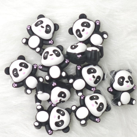 3D Panda Silicone Focal Beads Wholesale