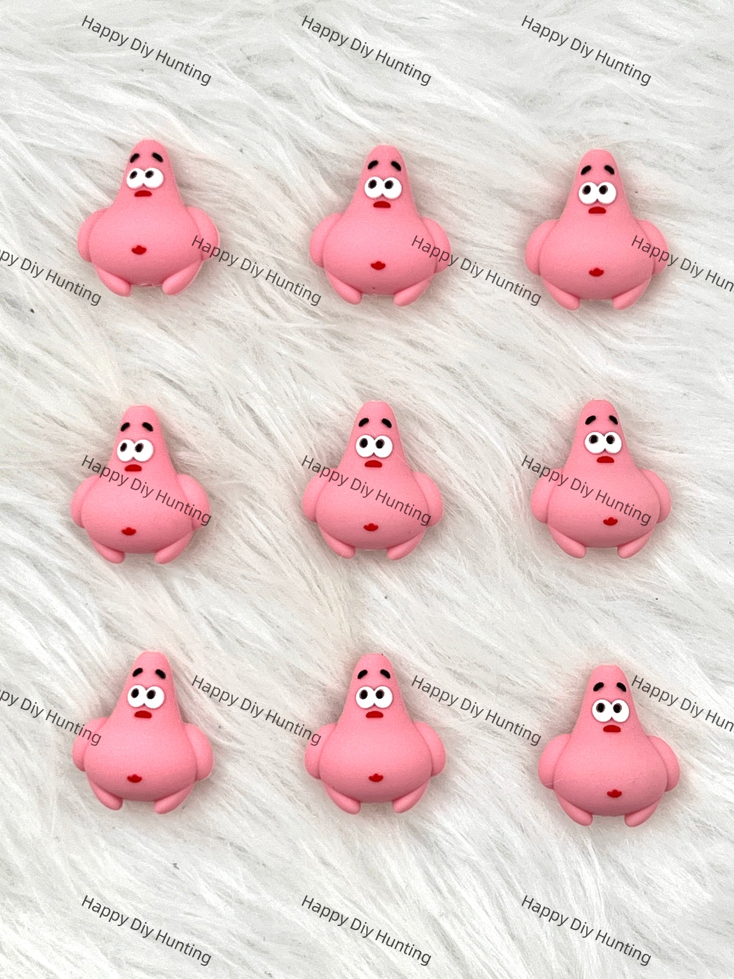 3D Patrick Star Silicone Focal Beads Wholesale, silicone focal beads for pens