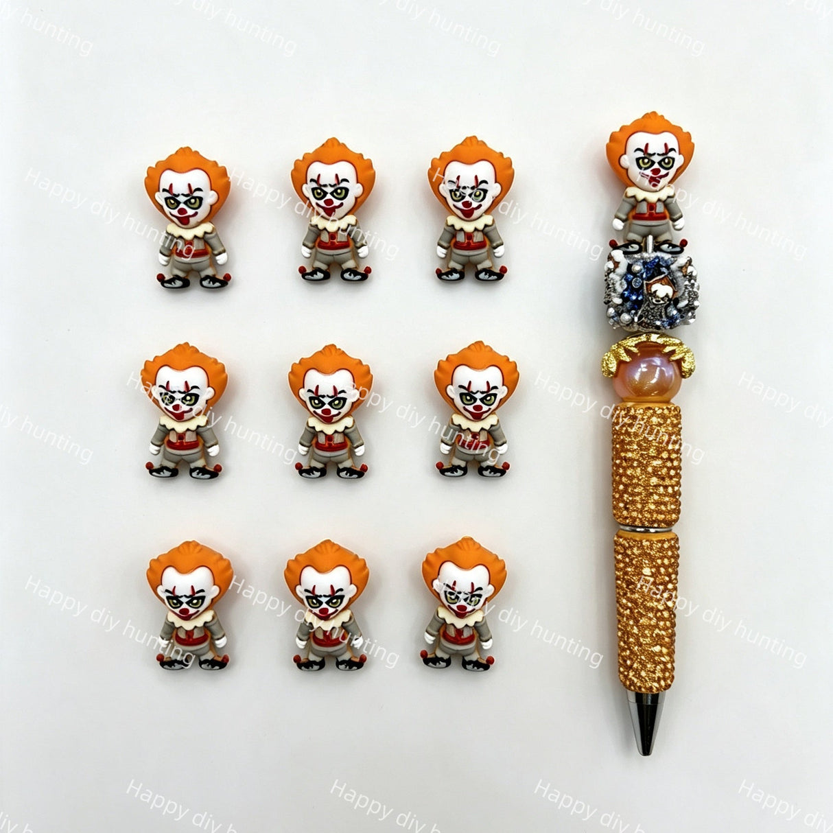 3D Penny Wise Halloween Silicone Focal Beads Wholesale for DIY Beadable Pens