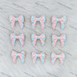 3D Pink And Blue Bowknot Silicone Focal Beads Wholesale, silicone focal beads for pens
