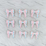 3D Pink And Blue Bowknot Silicone Focal Beads Wholesale, silicone focal beads for pens
