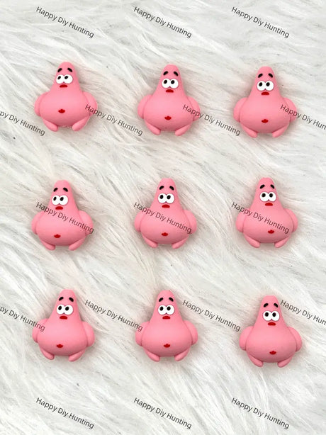 3D Pink Starfish Silicone Focal Beads Wholesale for Pen DIY