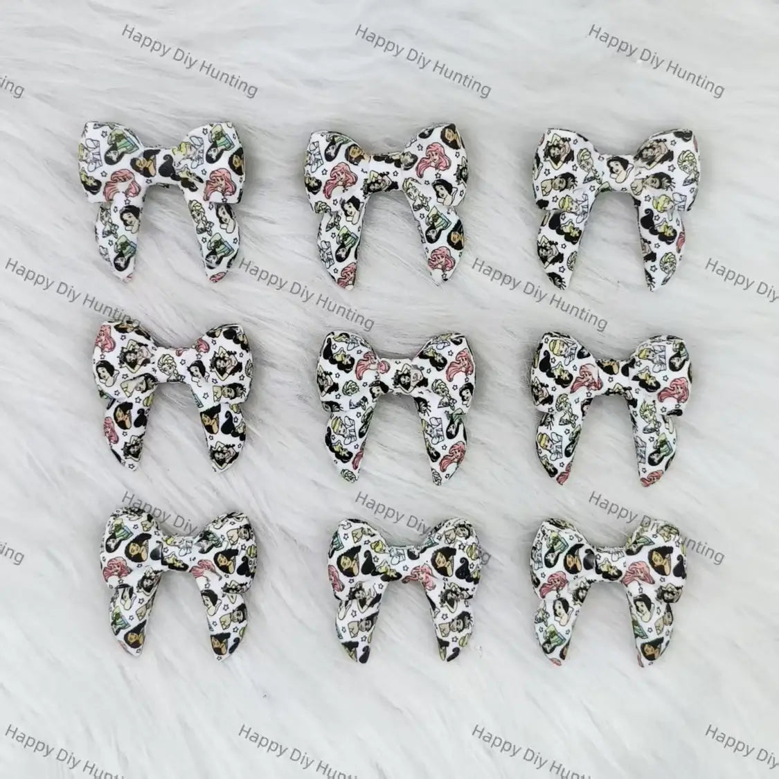 3D Princess-themed Bowknot Silicone Focal Beads Wholesale for Pen DIY