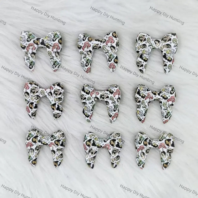 3D Princess-themed Bowknot Silicone Focal Beads Wholesale for Pen DIY