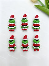 3D Printed Grinch Character Pen Topper for diy beadable pens