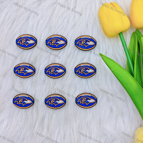 3D Ravens Football team Silicone Focal Beads,Wholesale Silicone focal beads for pens