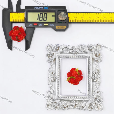 3D Rose Bouquet Flower Acrylic Beads, Ornate Large Hole Loose Beads for Beadable Pen Making