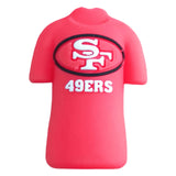 3D SF 49ners Football Team Jersey Silicone Focal Beads 5 Pack for Beadable Pens DIY Craft Supplies
