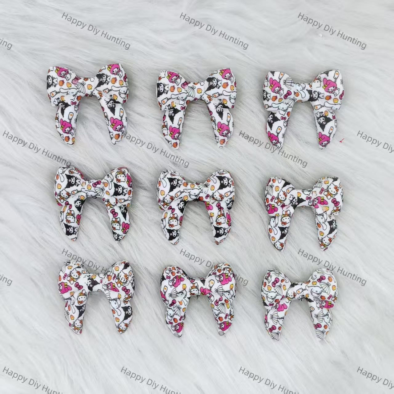 3D Sanrio-themed Bowknot Silicone Focal Beads Wholesale, silicone focal beads for pens