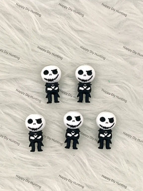 3D Skeleton Character Silicone Focal Beads for Halloween Beadable Pen Making