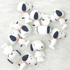 3D Snoopy dog silicone focal beads wholesale, cartoon animal character focal beads for DIY beaded pens bulk