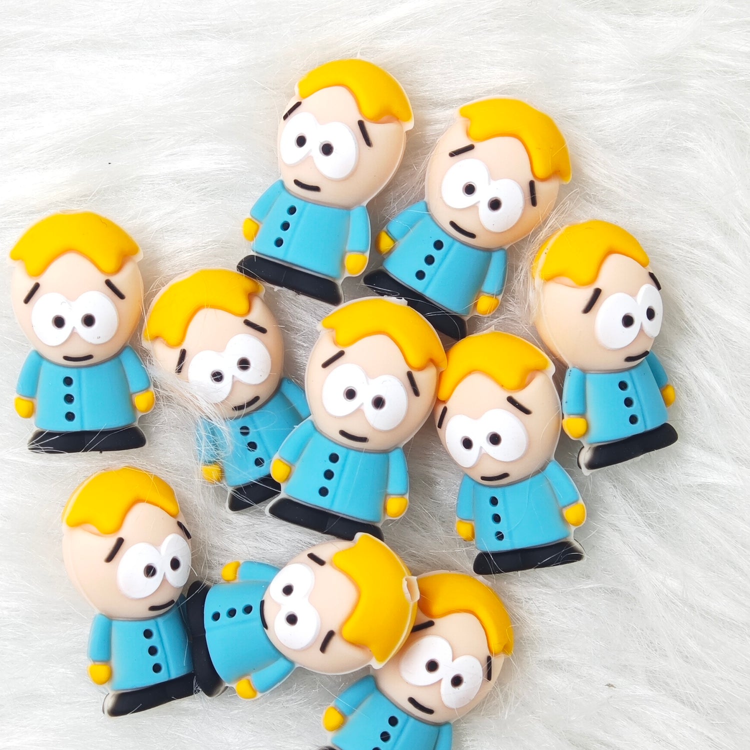 3D Southern Park Boy Silicone Focal Beads Wholesale