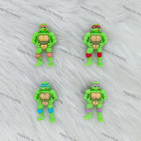 3D Strong Ninja Turtle Silicone Focal Beads Wholesale, silicone focal beads for pens