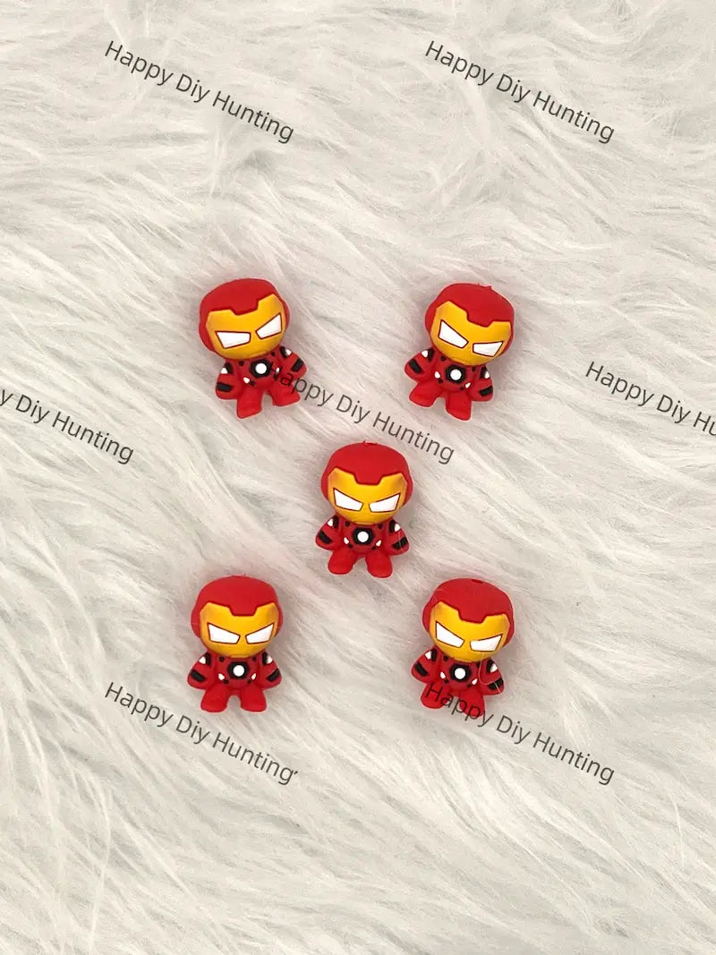 3D Superhero Head Silicone Focal Beads for DIY Beadable Pen Making