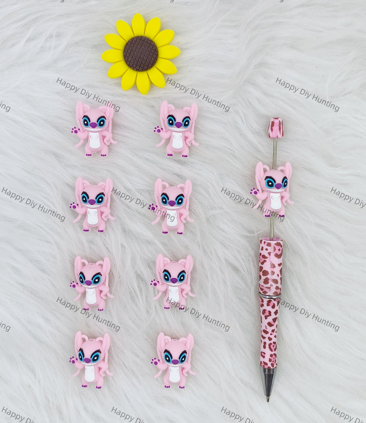 3D Sweet Angel Silicone Focal Beads Wholesale, silicone focal beads for pens