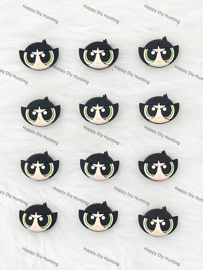 3D Yellow Hero Girl Silicone Focal Beads Wholesale for Pen DIY
