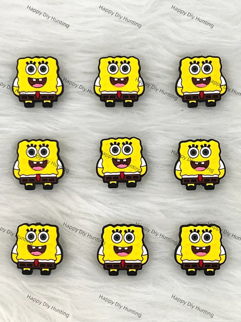 3D Yellow Sponge Silicone Focal Beads Wholesale for Pen DIY