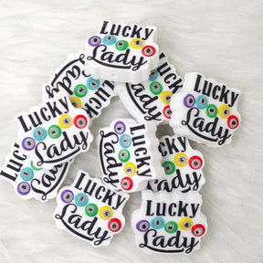 Lucky bingo lady Focal Beads for Pens